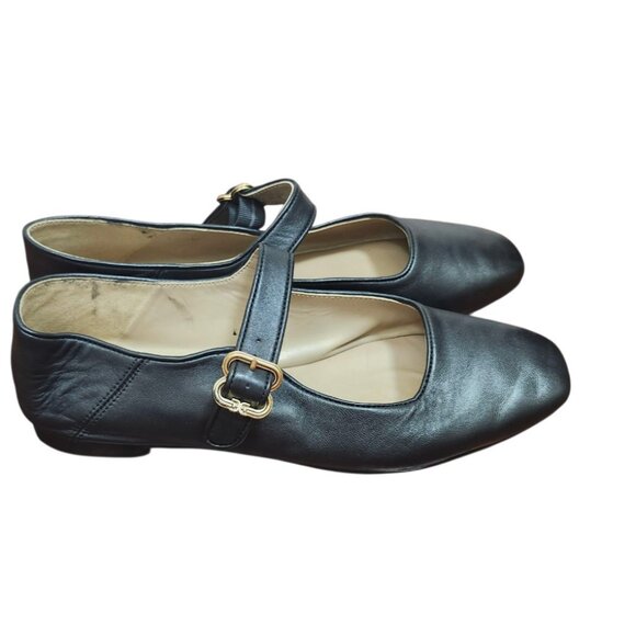 Sam Edelman Michaela Mary Jane Black Leather Loafers Flats Ballet Slipper Sze9.5 - Picture 5 of 14
